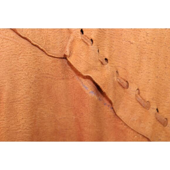 Vintage Skin Hide Leather Handmade Native American Style Dress Beads Fringed O/S - Picture 14 of 16